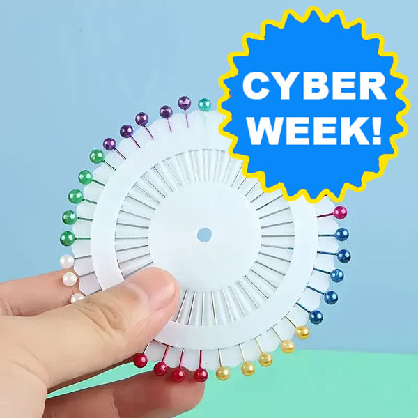 Quilting Pins Rounded Multi 40 Pc