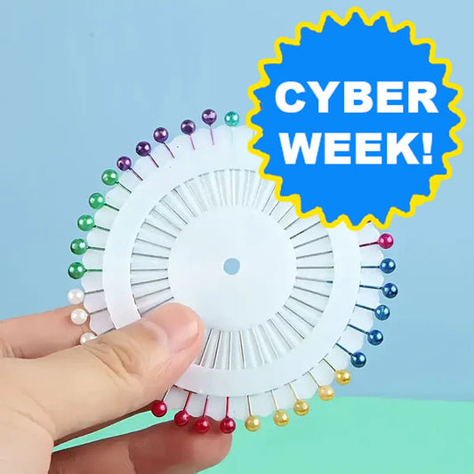 Quilting Pins Rounded Multi 40 Pc