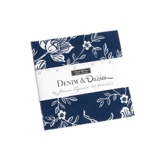 Denim & Daisies - Charm Pack - Fig Tree Co - Moda (Pre-order Aug 2024)