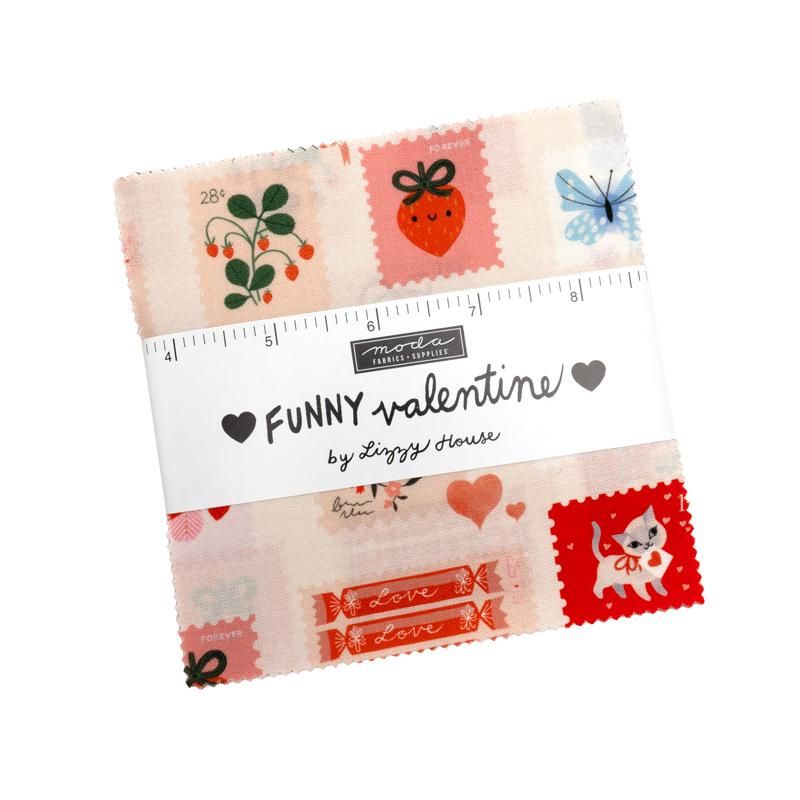 Funny Valentine - Charm Pack - Lizzy House - Moda (Pre-order: Jan 2026)
