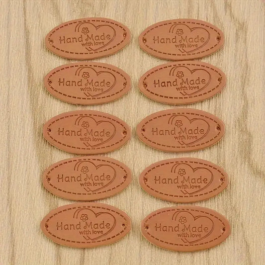 Handmade with Love Tags (Leatherette)