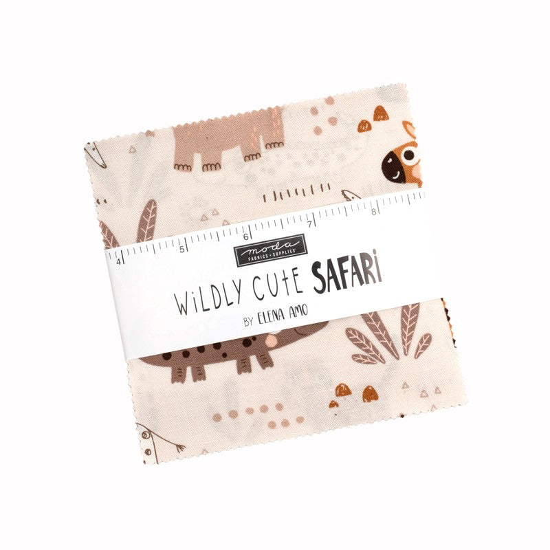 Wildly Cute Safari - Charm Pack - Elena Amo - Moda (Pre-order: Dec 2026)
