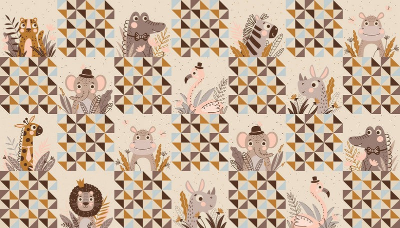 Wildly Cute Safari - Fat Quarter Bundle - Elena Amo - Moda (Pre-order: Dec 2026)