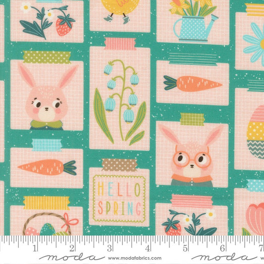 Hop Into Spring - Heart Of Spring in Turquoise - Elena Amo - Moda (Pre-order: Mar 2027)
