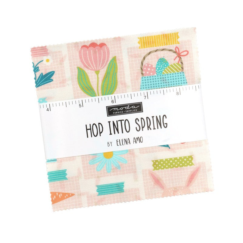 Hop Into Spring - Charm Pack - Elena Amo - Moda (Pre-order: Mar 2027)