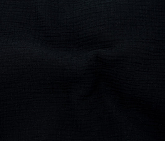 Cotton Gauze (52") - Black - Telio