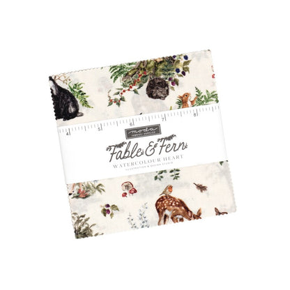 Fable & Fern - Charm Pack - Watercolour Heart - Moda (Pre-order: Nov 2026)