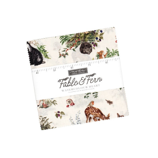 Fable & Fern - Charm Pack - Watercolour Heart - Moda (Pre-order: Nov 2026)