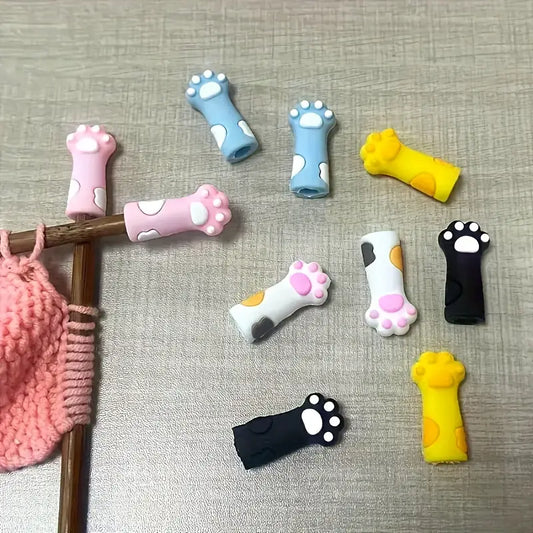 Purrfect Paws Knitting Needle Protectors - Random Single Pair