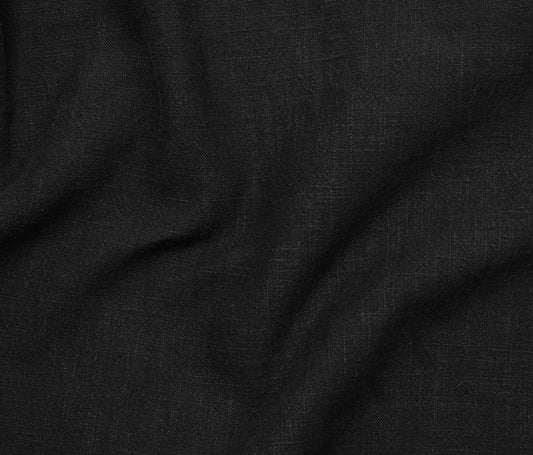 Ramie Stonewashed (54") - Black - Telio
