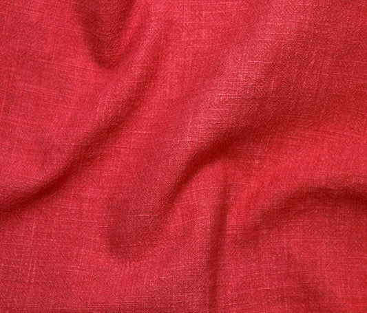 Ramie Stonewashed (54") - Red - Telio