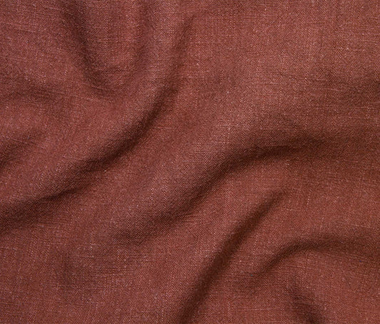Ramie Stonewashed (54") - Rust - Telio