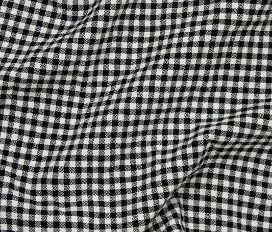 Organic Gingham (55") - Black - Telio
