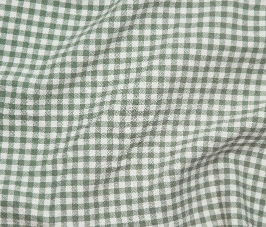Organic (100% Cotton) Gingham (55") - Sage - Telio