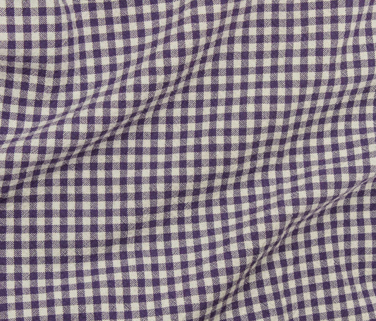 Organic Gingham (55") - Purple Iris - Telio