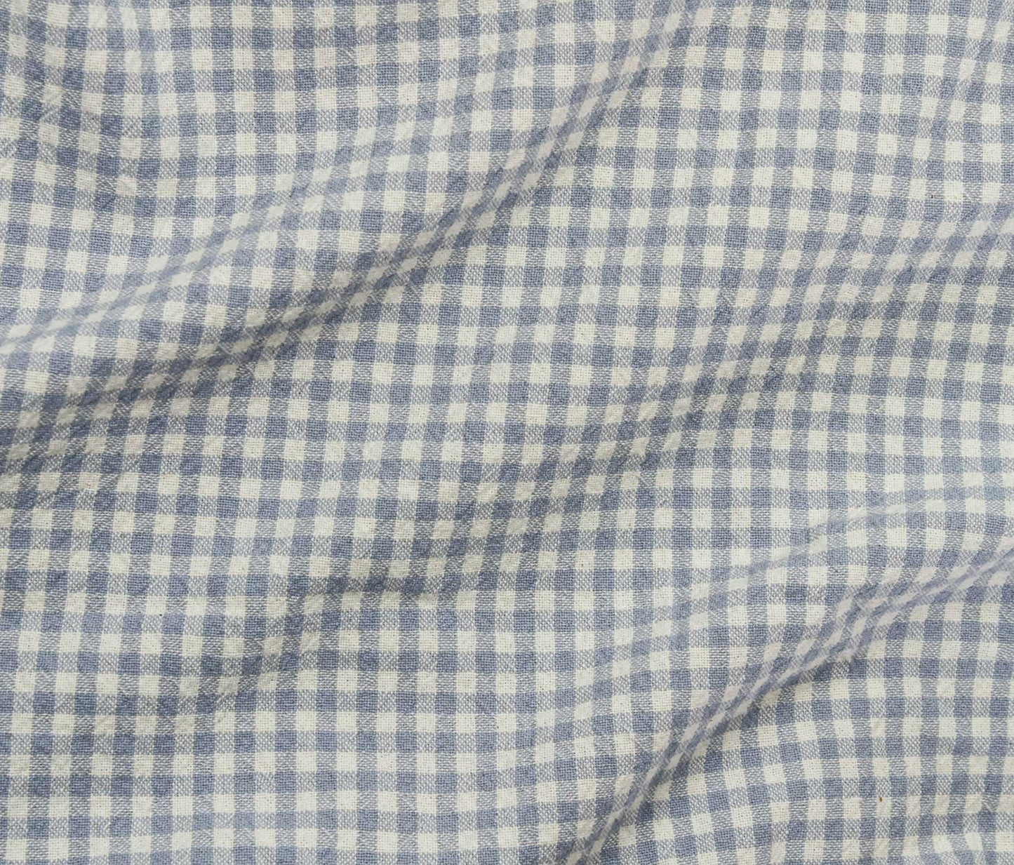 Organic Gingham (55") - Blue Powder - Telio