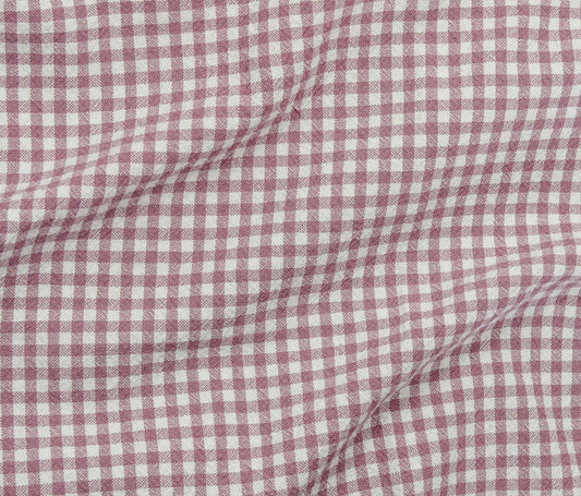 Organic Gingham (55") - Rose Glaze - Telio