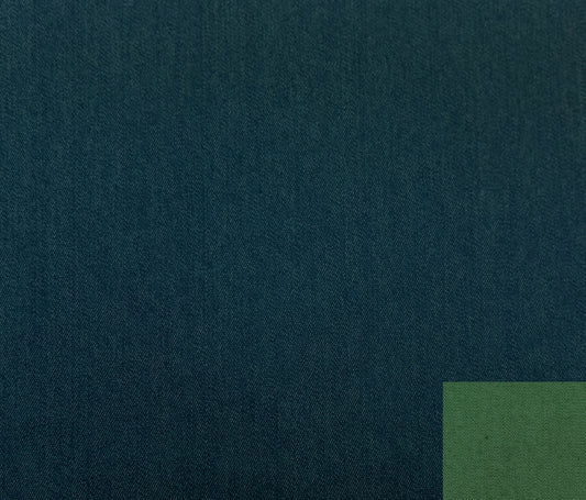 Norma Jean Stretch Denim  (58") - Denim/Teal - Telio