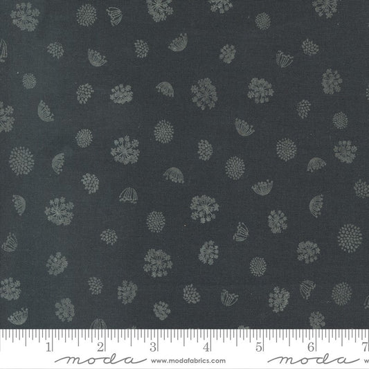 Woodland & Wildflowers - Royal Rounds in Charcoal - Fancy That Design House - Moda