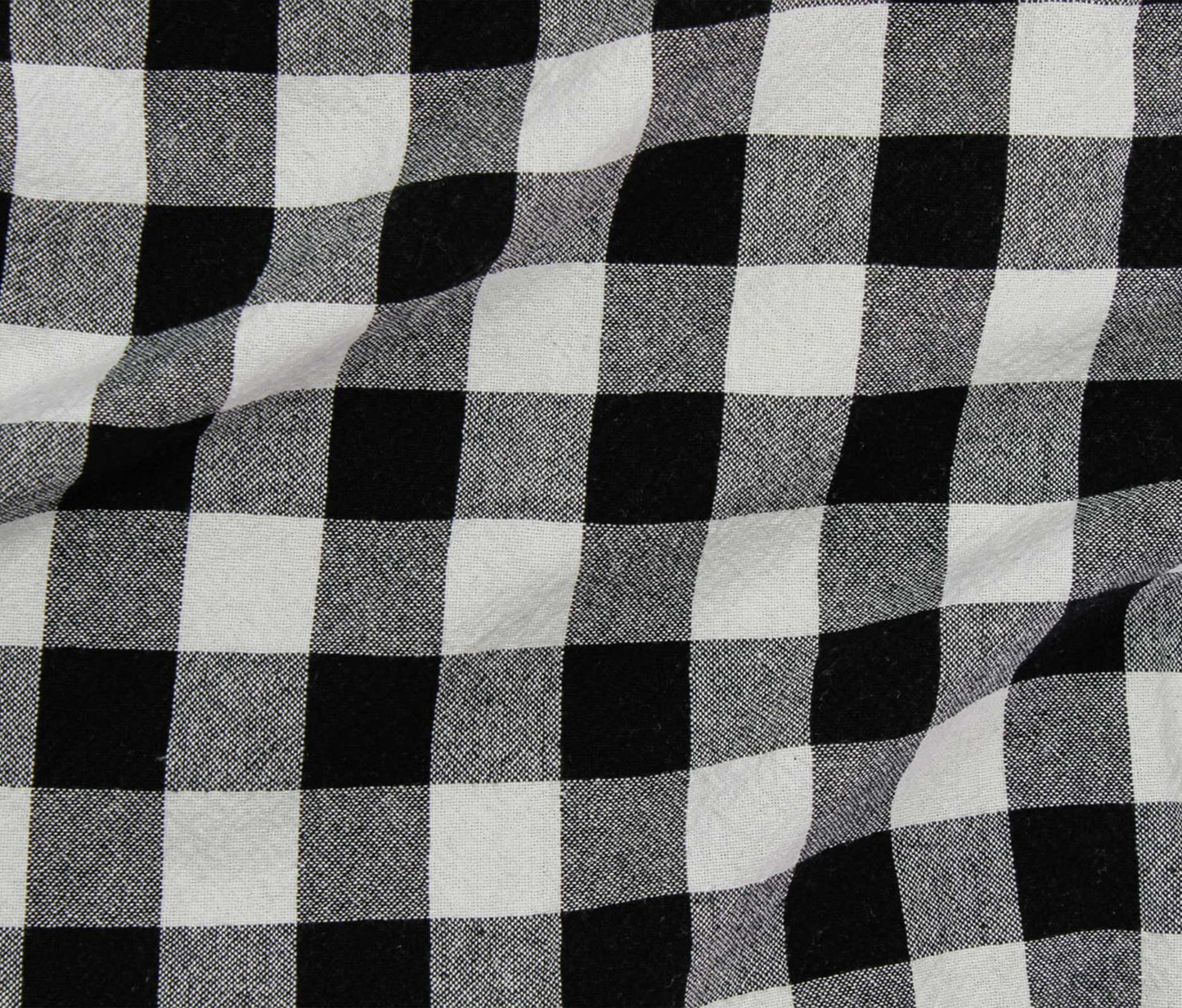 Organic (100% Cotton) Checkered (55") - Black - Telio