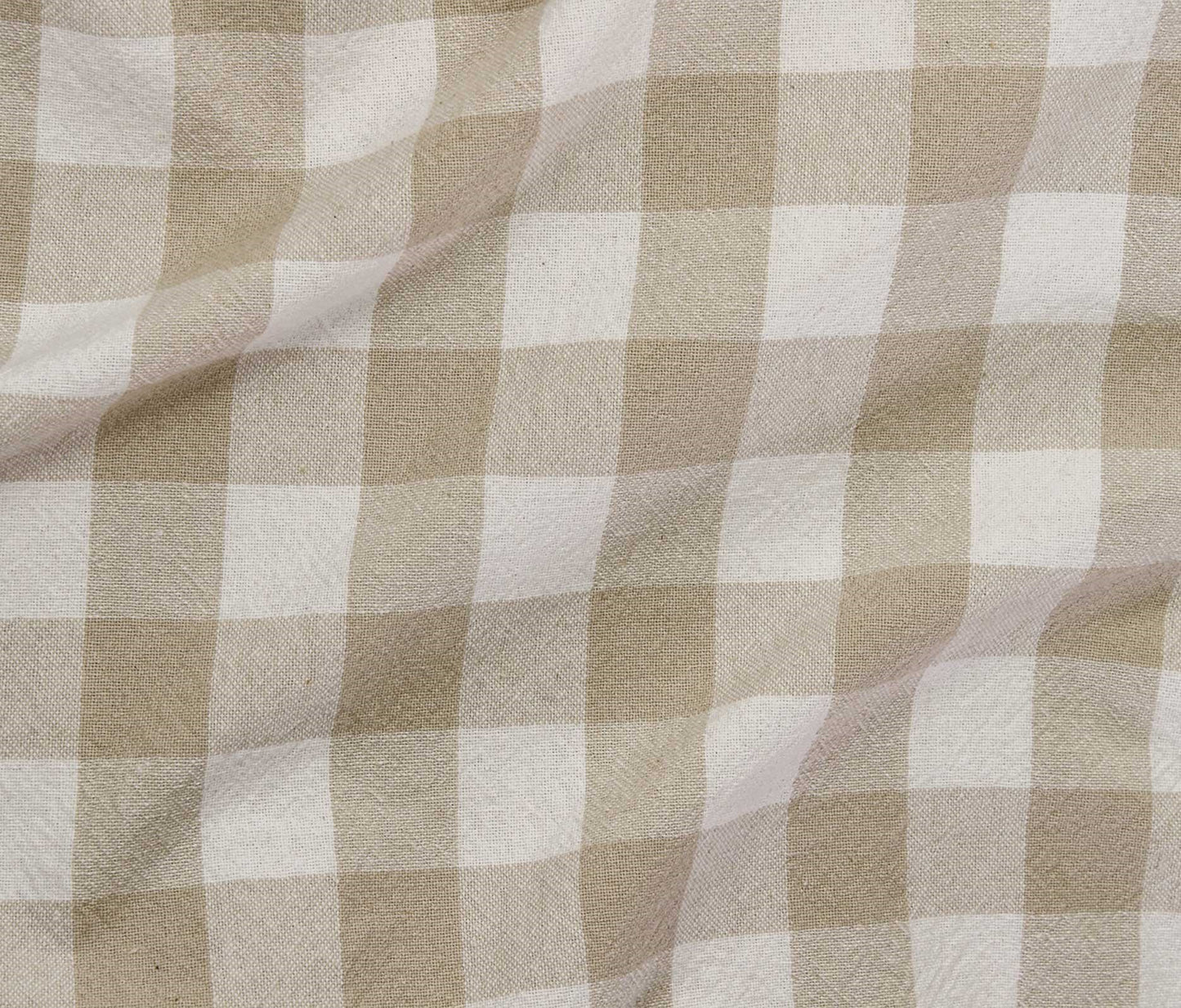 Organic (100% Cotton) Checkered (55") - Beige - Telio