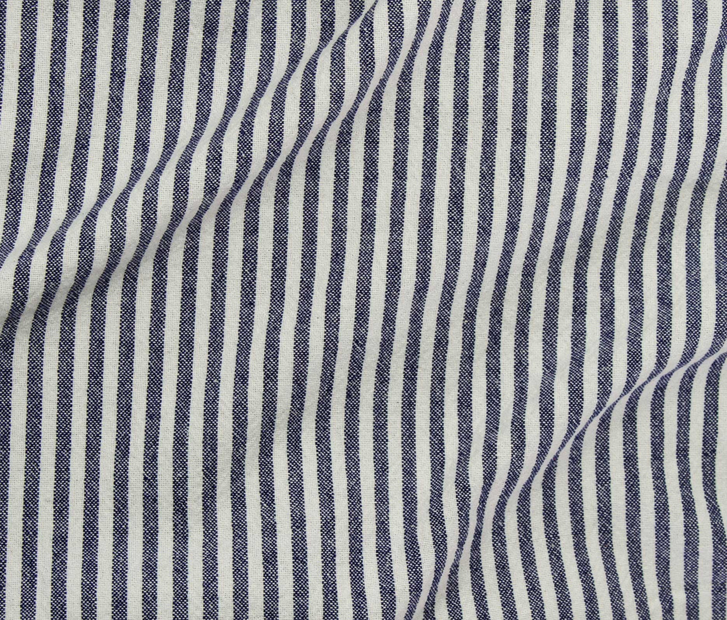 Organic (100% Cotton) Stripes (55") - Navy/White - Telio