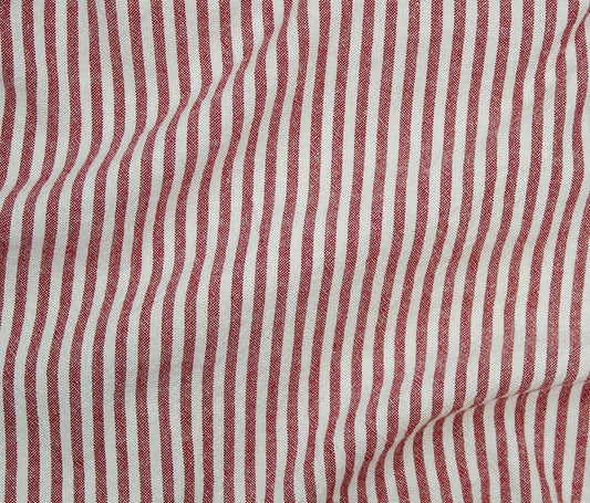 Organic (100% Cotton) Stripes (55") - Red/White - Telio