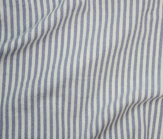 Organic (100% Cotton) Stripes (55") - Blue/White - Telio
