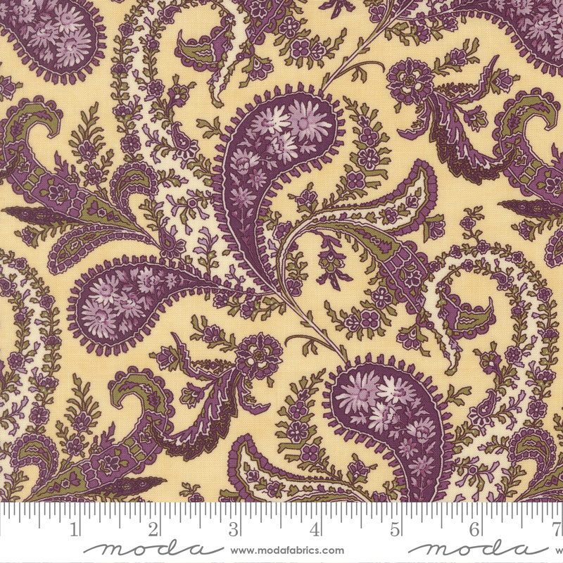 Collection For A Cause: Essence - Floral Paisley in Parchment - Howard Marcus - Moda - Dinkydoo Fabrics