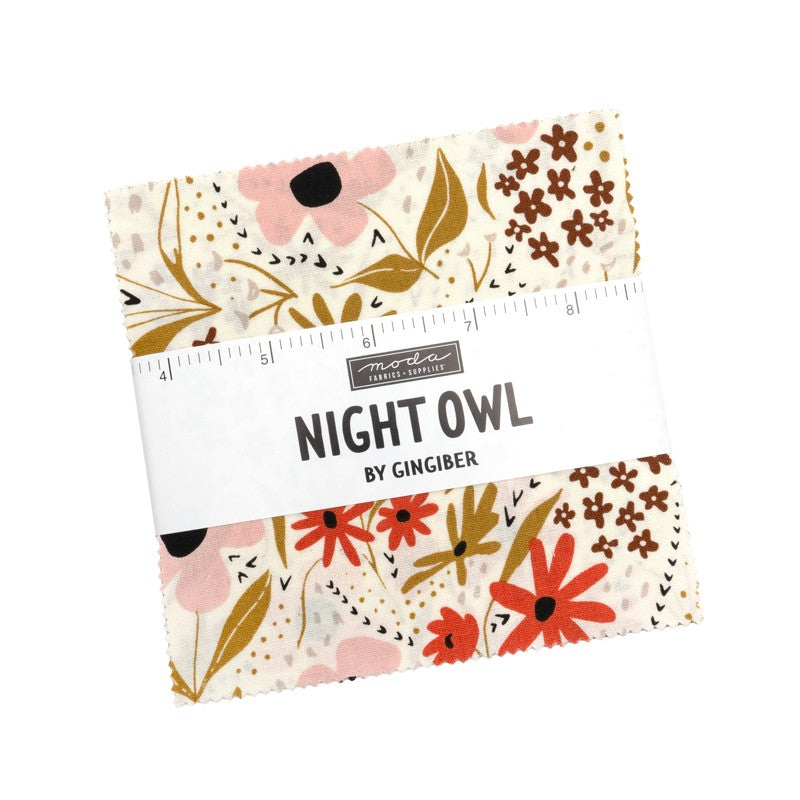 Night Owl - Charm Pack - Gingiber - Moda (Pre-order: Feb 2026)