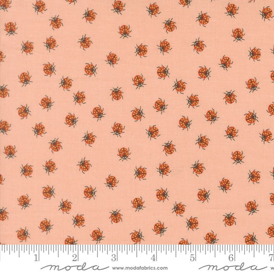 Ladybug Whimsy - Little Ladybugs METALLIC in Pretty Pink - Gingiber - Moda (Pre-order: Oct 2026)