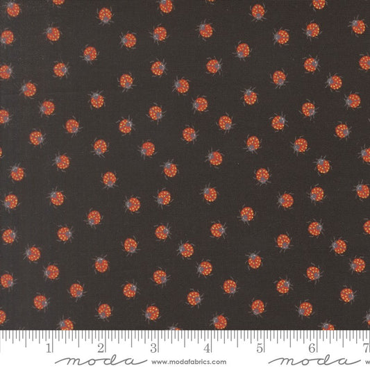 Ladybug Whimsy - Little Ladybugs METALLIC in Midnight - Gingiber - Moda (Pre-order: Oct 2026)