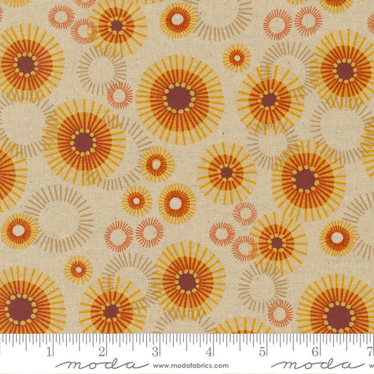 Forest Frolic Linen Canvas - Mod Dots in Natural - Robin Pickens - Moda