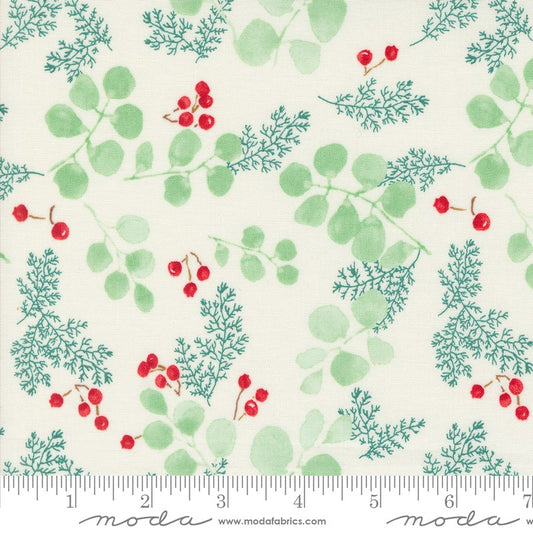 Winterly - Greenery & Berries in Cream - Robin Pickens - Moda (Pre-order: May 2024)