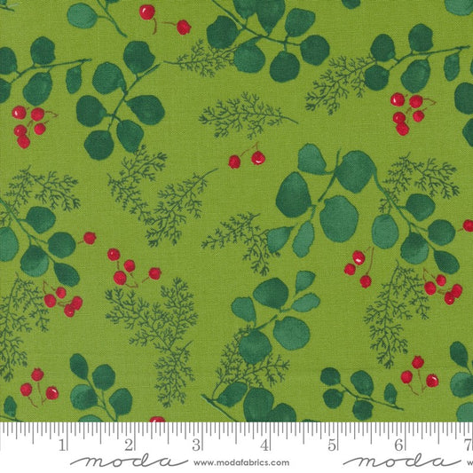 Winterly - Greenery & Berries in Grass - Robin Pickens - Moda (Pre-order: May 2024)