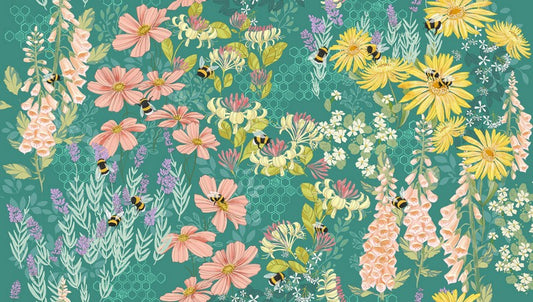 Pollinators - Bee Garden in Pond - Robin Pickens - Moda (Pre-order: Jan 2027)
