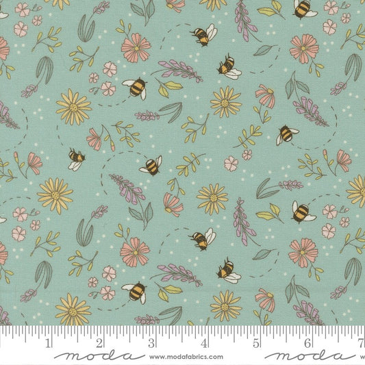 Pollinators - Tiny Garden in Stream - Robin Pickens - Moda (Pre-order: Jan 2027)