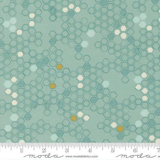 Pollinators - Honeycomb in Stream - Robin Pickens - Moda (Pre-order: Jan 2027)