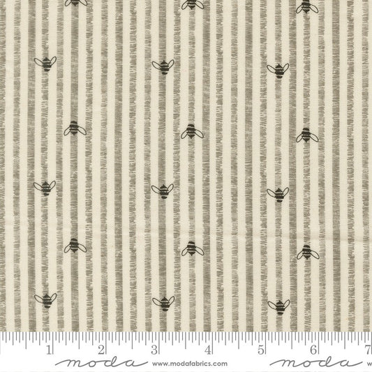 Pollinators - Bee Stripes in Cloud - Robin Pickens - Moda (Pre-order: Jan 2027)