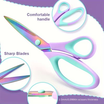 Titanium Scissor Set - Purple Aqua  (3 Piece) - Dinkydoo Fabrics