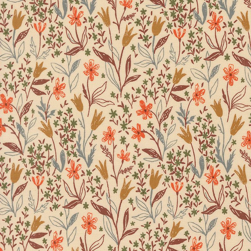 Autumn Forest - 14123-11 in Cream - Linn Warme - Moda