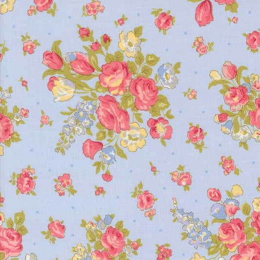 Memory Lane - 18780-16 in Sky - Brenda Riddle - Moda