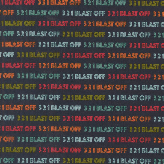 321 Blast Off - Night Sky - Stacy Iest Hsu - Moda 0952-15