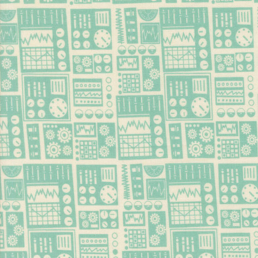 321 Blast Off - Blue Nebula - Stacy Iest Hsu - Moda 0953-17