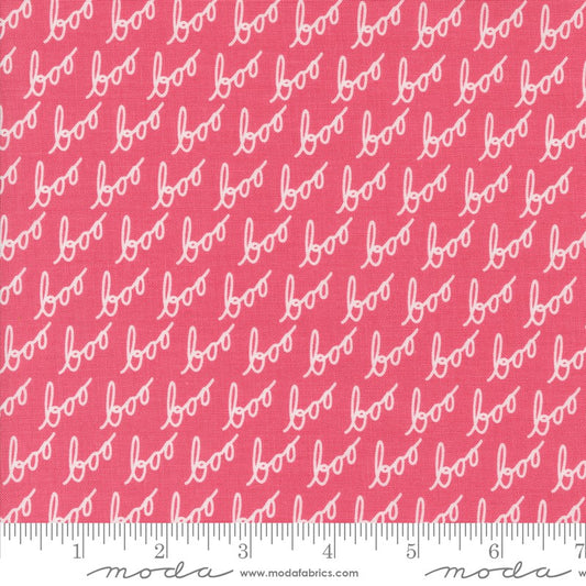 Hey Boo - Boo Text in Love Potion Pink - Lella Boutique - Moda (Pre-order Apr 2024)