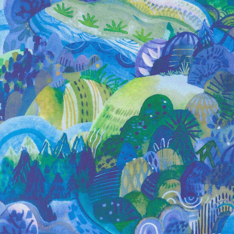 Northern Brights - Sky 21851-12 - Moda