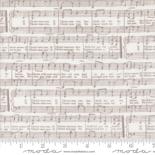 Berry and Pine - Music Notes in Snow - Lella Boutique - Moda