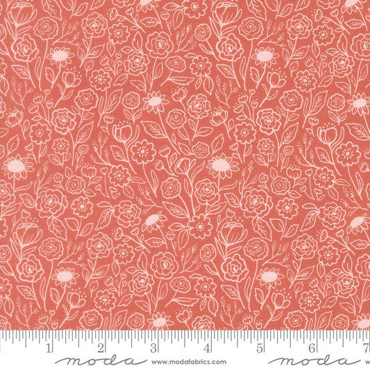 Garden Glam - Flower Doodles in Rose Water - Lella Boutique - Moda (Pre-order: Dec 2026)
