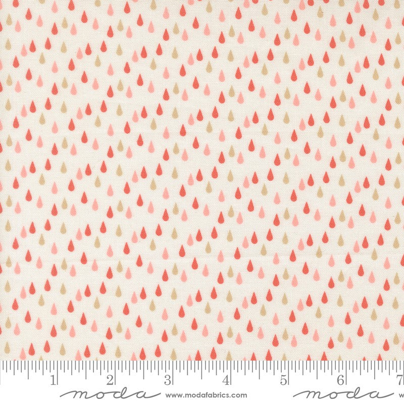 Garden Glam - Rain Drops in Cream - Lella Boutique - Moda (Pre-order: Dec 2026)