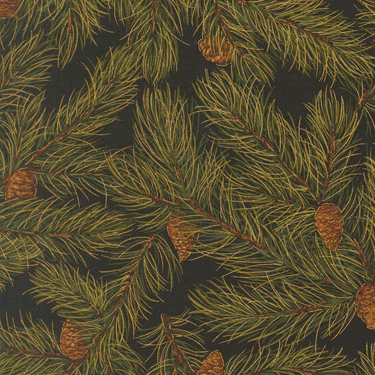 Merry Manor Metallic 2025 - Ebony 33863M-14 - Moda